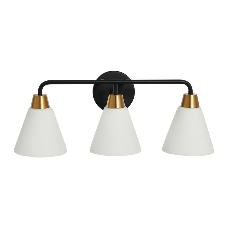 Robert Stevenson Lighting Brody - Metal and Frosted Glass Vanity Light