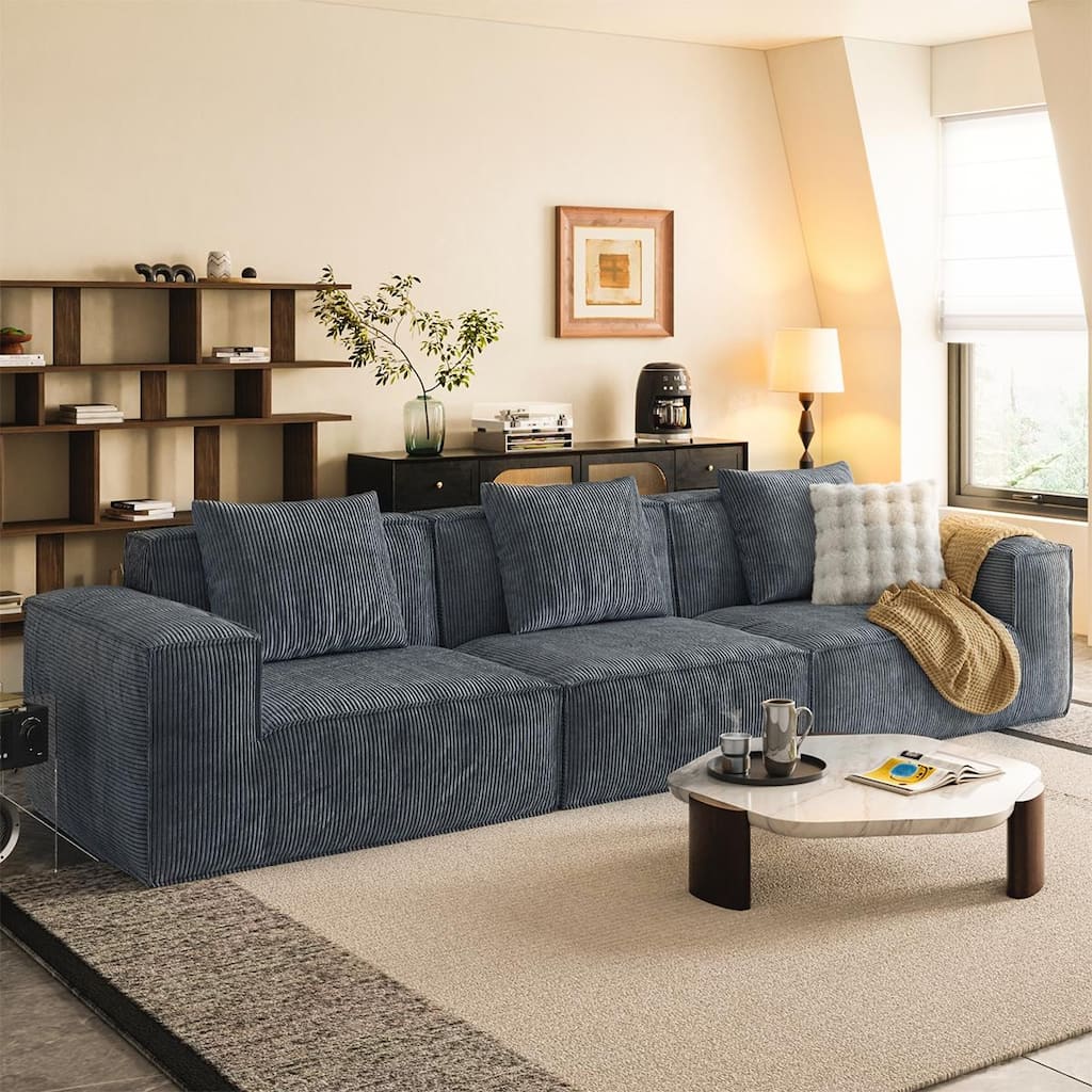3-Seat Modular Sectional Sofa