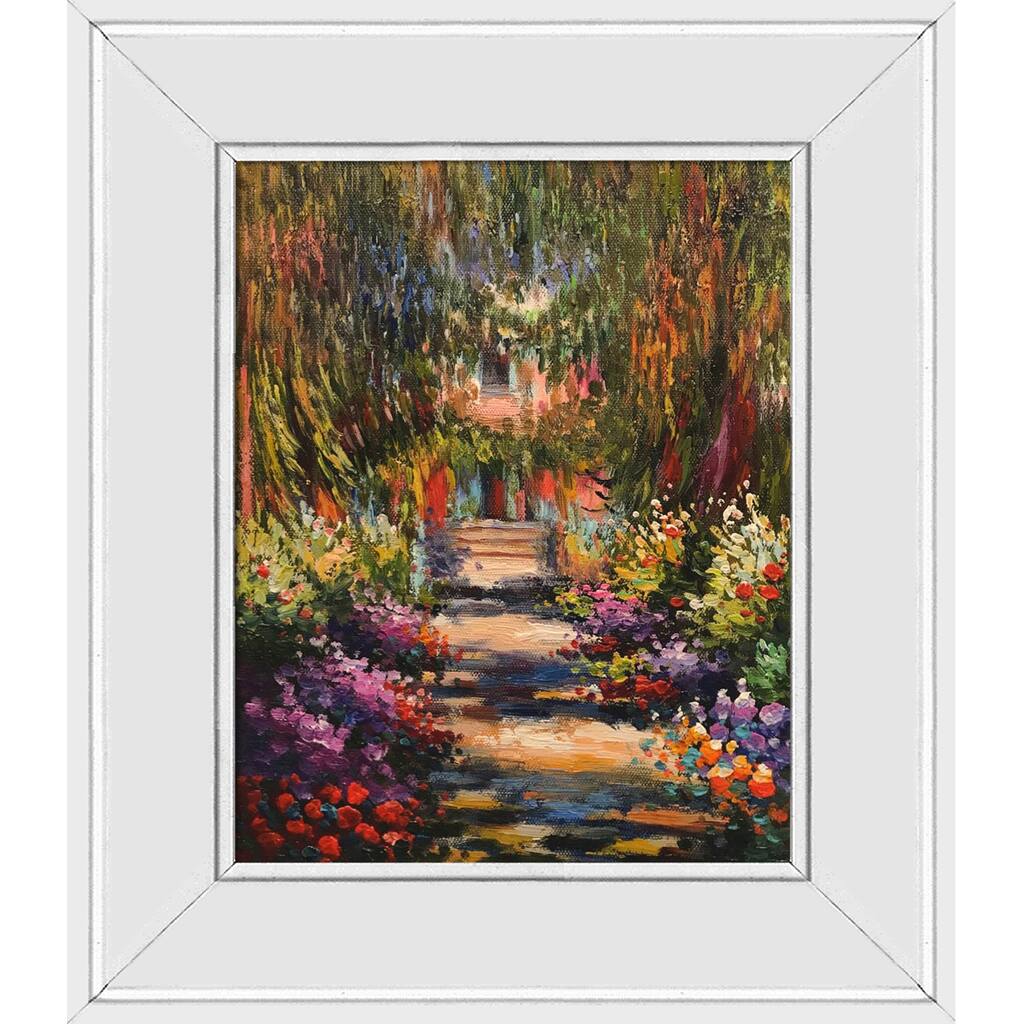 La Pastiche Garden Path at Giverny with Gallery White, 12" x 14"