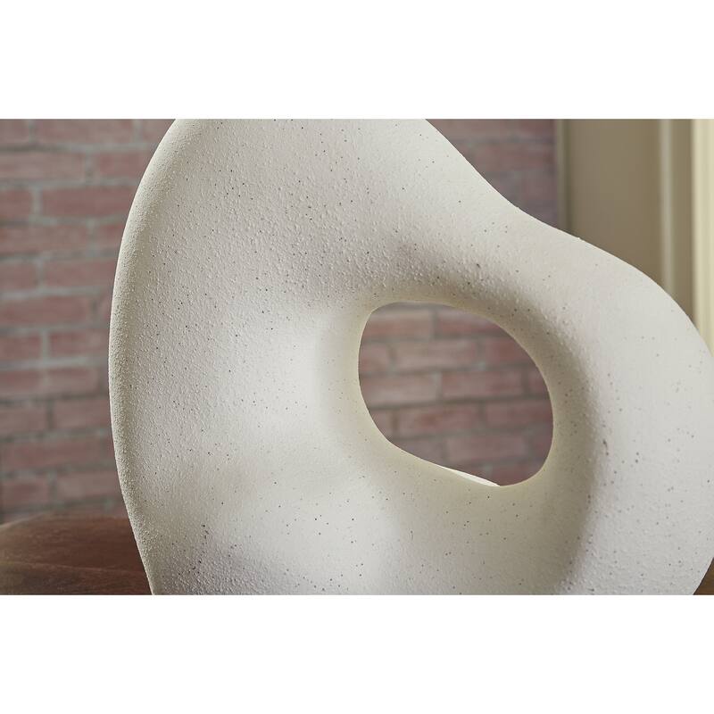 Signature Design by Ashley Arthrow Off-White Sculpture - 12.88"W x 6"D x 11"H