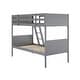 preview thumbnail 45 of 68, Convertible Solid Wood Bunk Bed Frame for Kids with Ladder, No Box Spring Needed