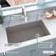 preview thumbnail 64 of 65, Karran Undermount Quartz 32 in. Single Bowl Kitchen Sink Kit
