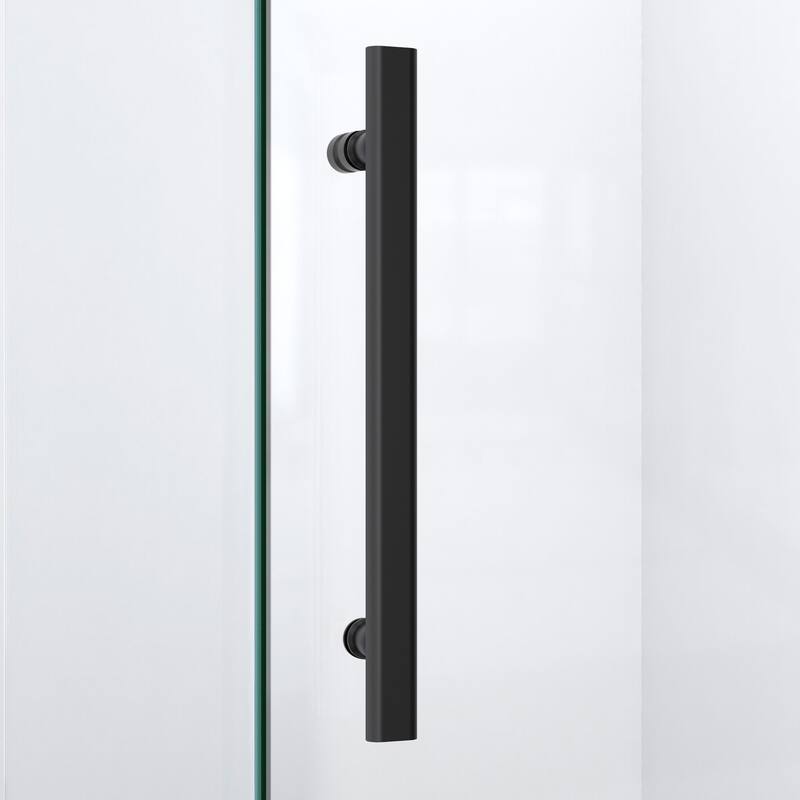 DreamLine Prism Plus 36 in. x 36 in. x 74 3/4 in. Hinged Shower Enclosure and Shower Base Kit - 36" x 36"