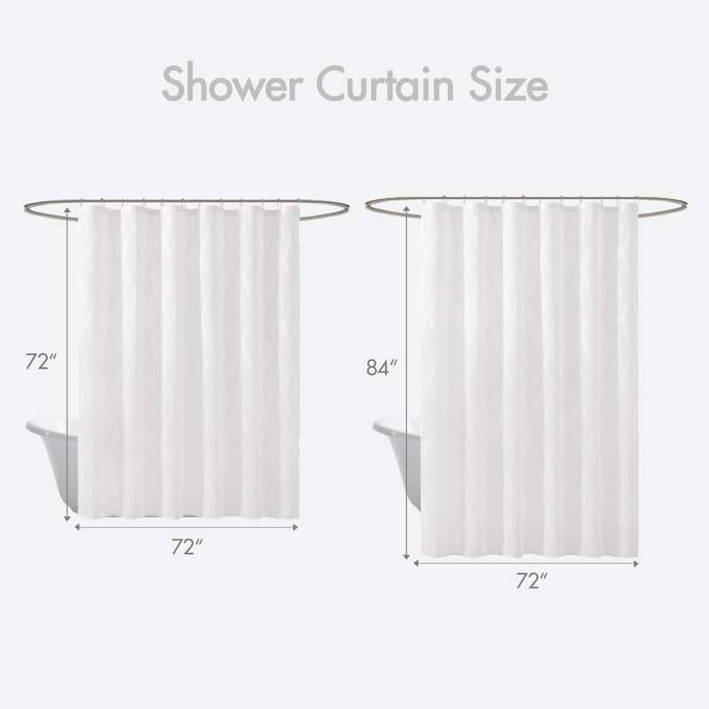 Madison Park Candice Sheer Shower Curtain