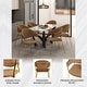 preview thumbnail 41 of 61, Set of 2 Bella Modern Leather or Velvet Upholstered Dining Chair with Gold Stainless Steel Legs for Home Office Kitchen