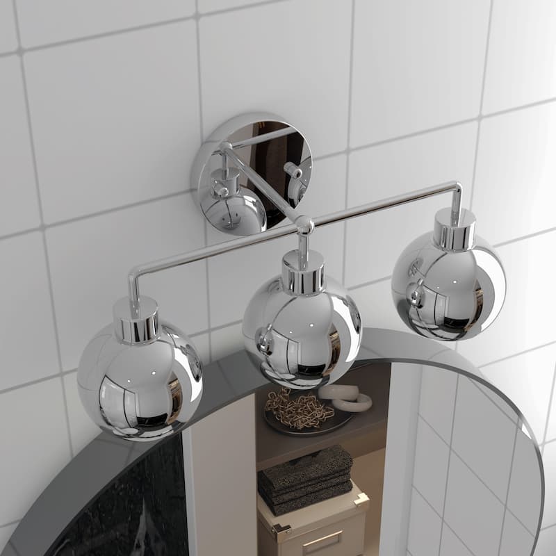 OROMA HOME Hannes 3-Light Dome Bathroom Vanity Light - N/A