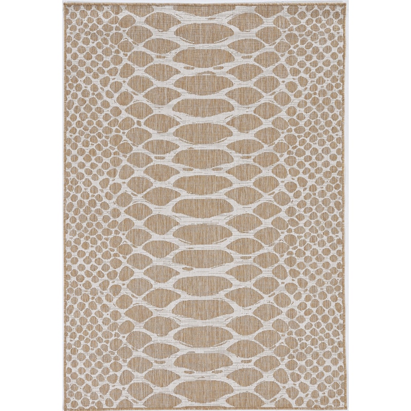 Bovence Global Snake Print Rug by Havenside Home - 2'7" x 3'11"