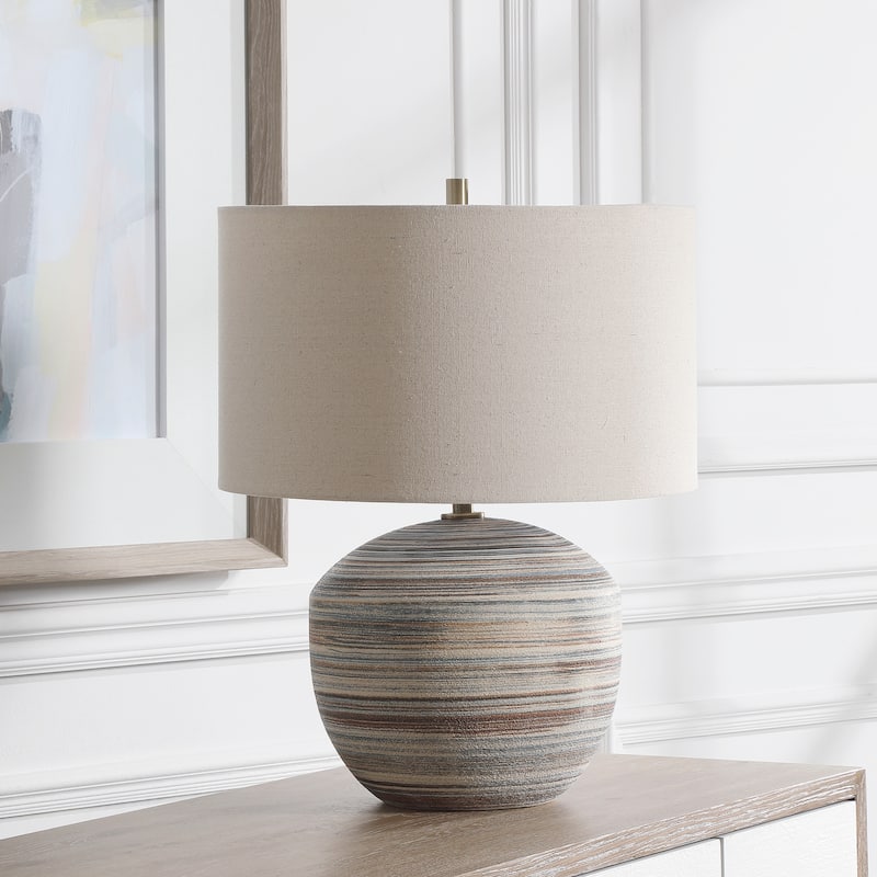 Uttermost Prospect Neutral Striped Accent Lamp