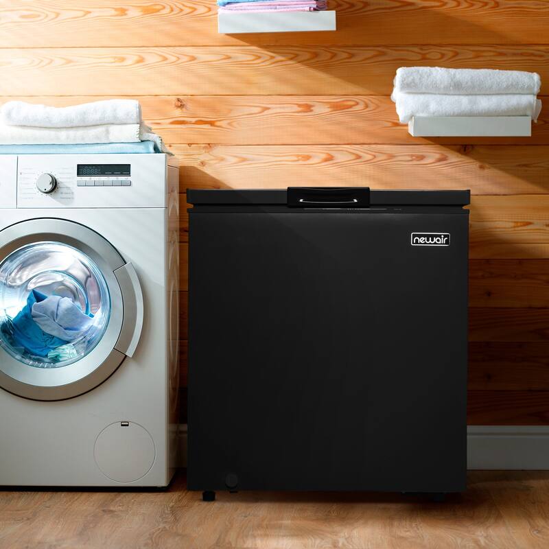 Newair 5 Cu. Ft. Mini Deep Chest Freezer and Refrigerator in Black with Digital Temperature Control and Fast Freeze Mode
