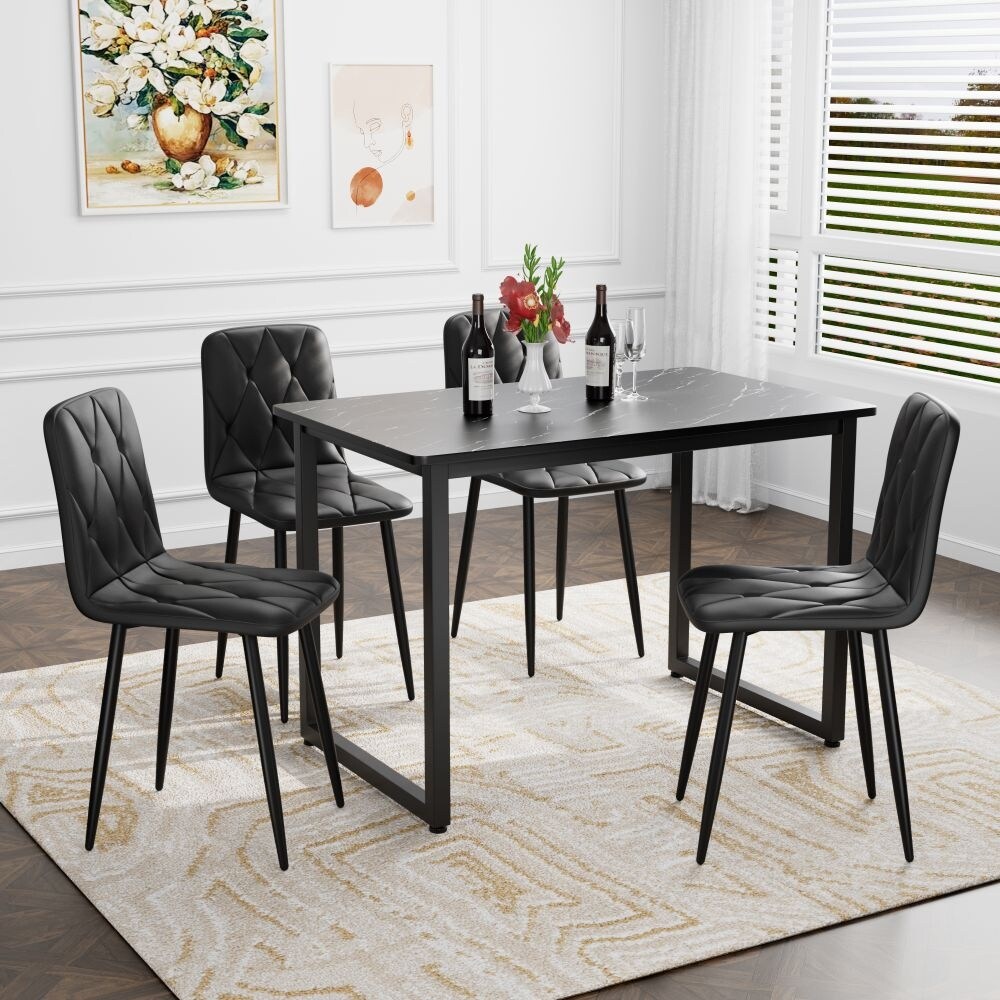 4 Modern Kitchen Dining Chairs – Comfortable & Stylish Set-image