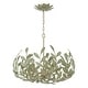 preview thumbnail 2 of 3, Broche 5 Light Champagne Green Tea Chandelier