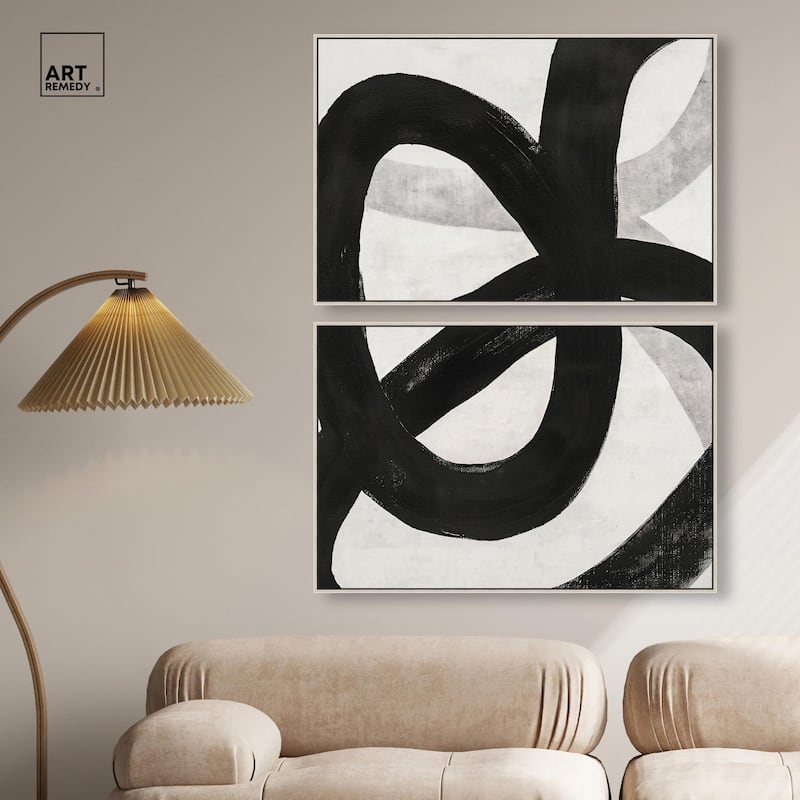Infinite Loop I Canvas Set of 2 by Art Remedy