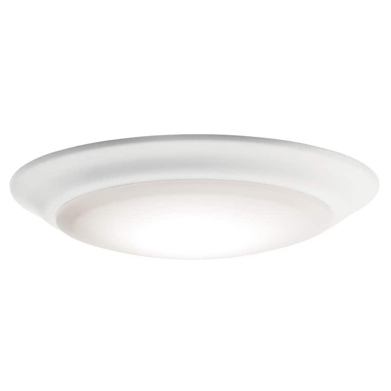 Kichler 43846LED27 Gen I 8" Wide LED Flush Mount Bowl Ceiling Fixture - White