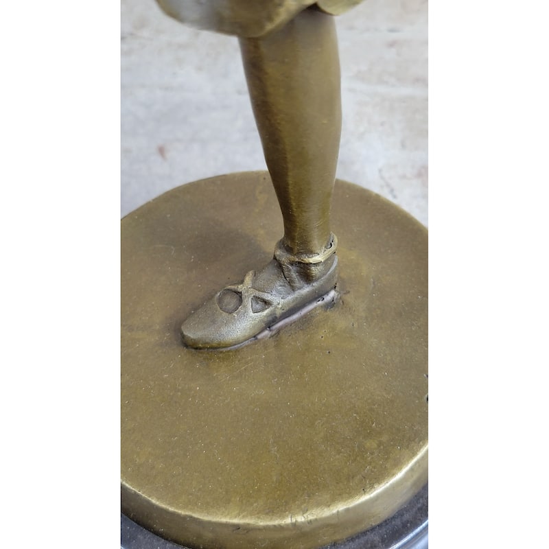 Bronze Metal Ballerina Ballet Dancer Girl Figure Sculpture Statue Original Art