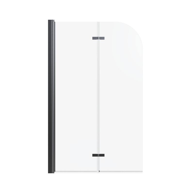 34" W x 58" H Frameless Folding Pivot Bathtub Door