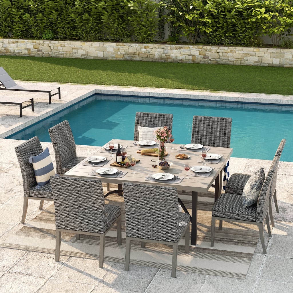 Outdoor Square 9-Piece Dining Set