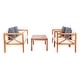 preview thumbnail 61 of 61, SAFAVIEH Outdoor Montez 4-Piece Conversation Patio Set with Accent Pillows