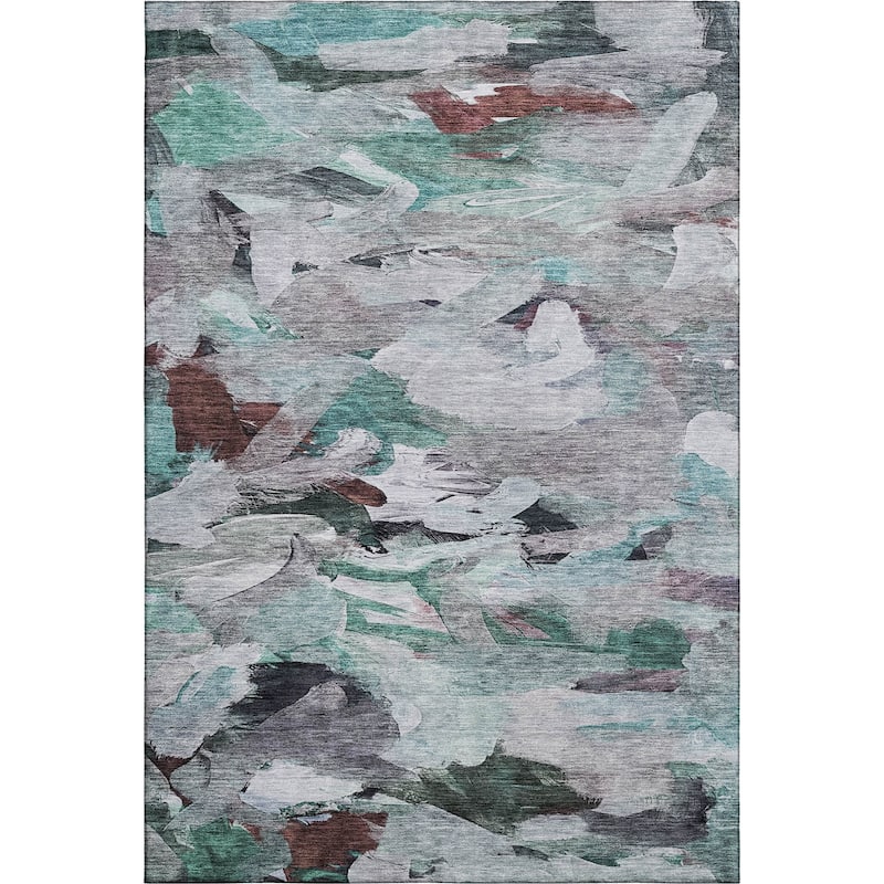 Premium Washable Super Soft Brushstrokes Abstract Mayfield Rug
