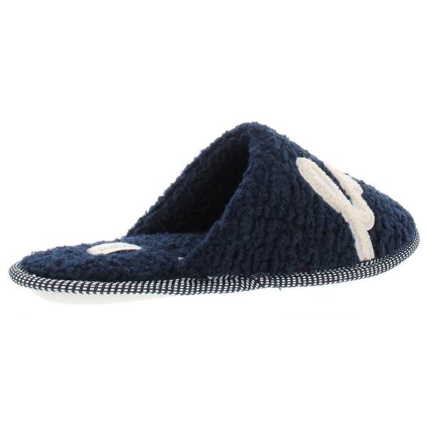 ED Ellen DeGeneres Womens Wilesly Slip On Love Fleece Slippers Shoes BHFO 2020