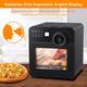 15 Qt. Black Air Fryer Oven with Rotisserie,Dehydrator, 8 Accessories