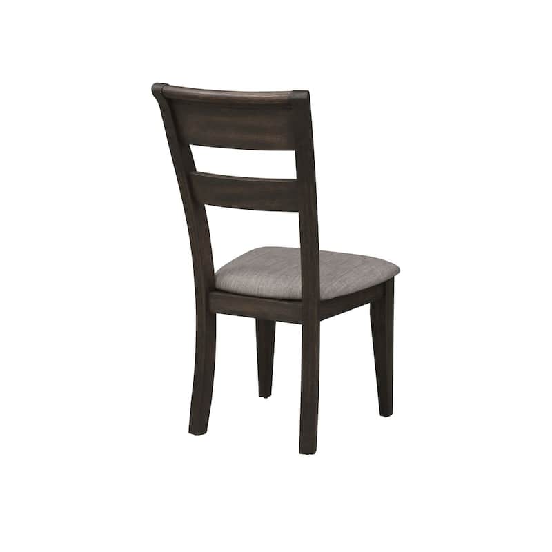 Double Bridge Dark Chestnut Splat Back Side Chair (Set of 2)