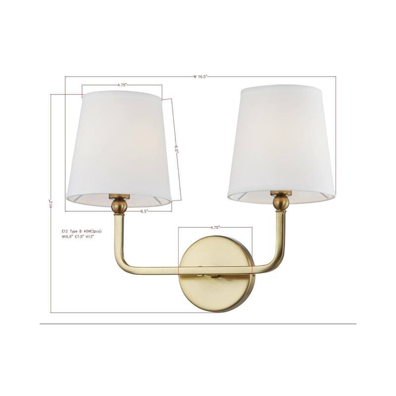 Maureen Metal Portable Plug-in Wall Sconce, Gold