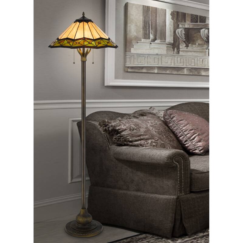 Armscroft 62" Height Bronze Resin Floor Lamp - One Size