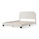 preview thumbnail 17 of 58, Furniture of America Gail Modern White Boucle Adjustable Queen-Size Platform Bed