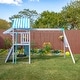 preview thumbnail 11 of 25, Teamson Kids Everett Plus Swing Set Playset with Platform, Rock Wall, and Wave Slide