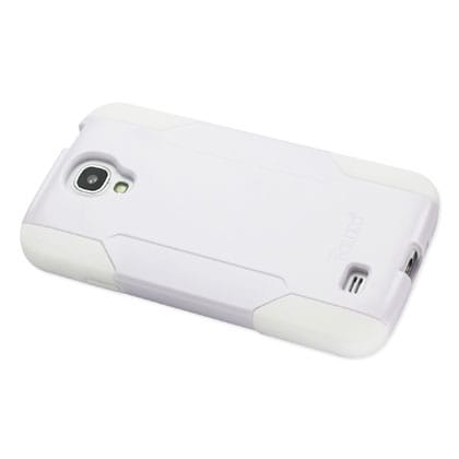 Reiko - Silicone Case and Plastic Cover for Samsung Galaxy S4 - White