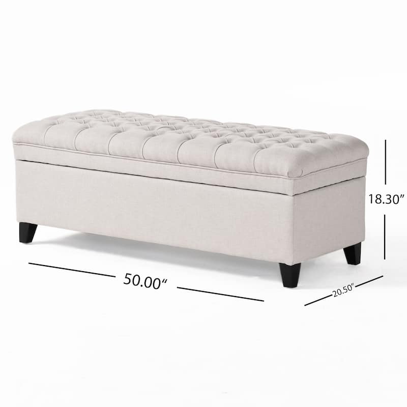 Hastings Tufted Storage Ottoman Bench by Christopher Knight Home