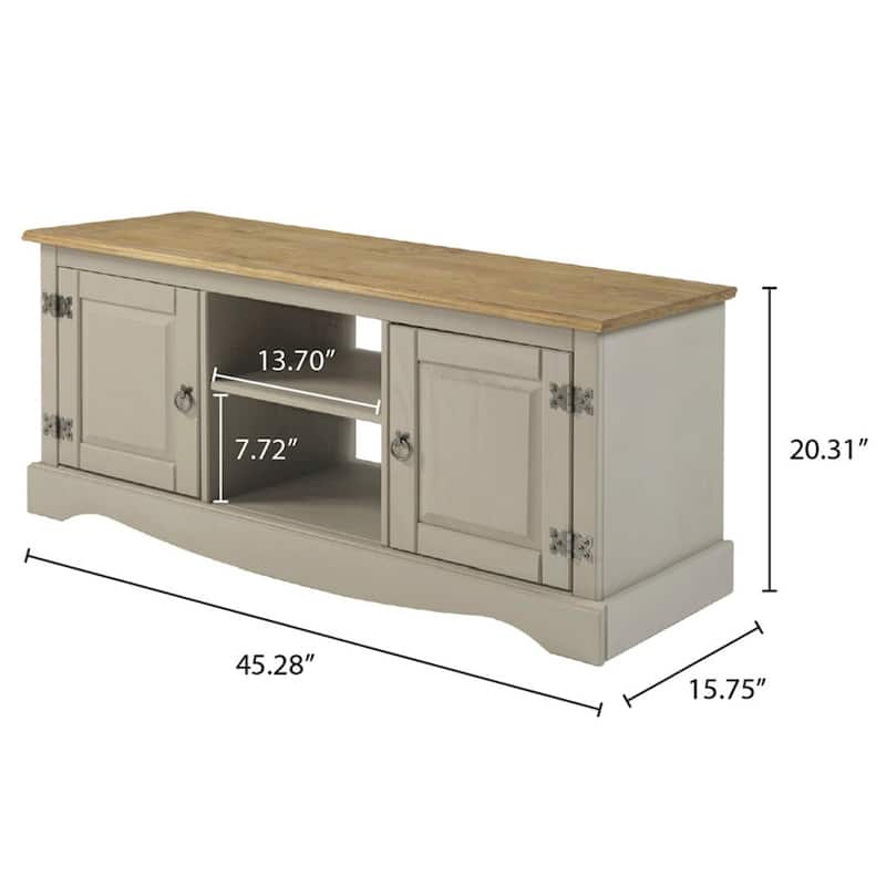 Wood TV Entertainment Stand Corona | Furniture Dash