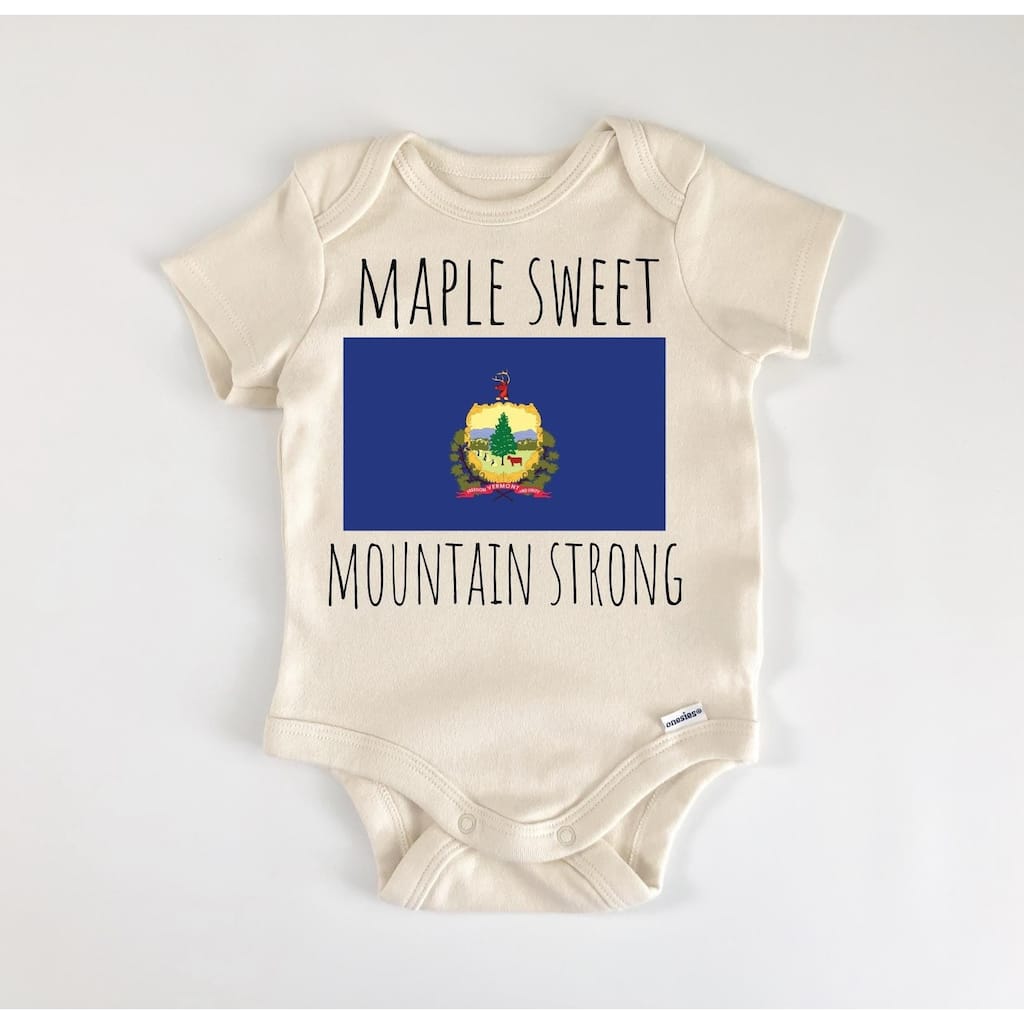 Vermont - Baby Boy Girl Clothes Infant Bodysuit Funny Cute Newborn