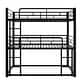 preview thumbnail 8 of 24, Metal Triple Bunk Bed with 2 Front Ladders, 3 Bunk Bed for Kids Adults Bedroom