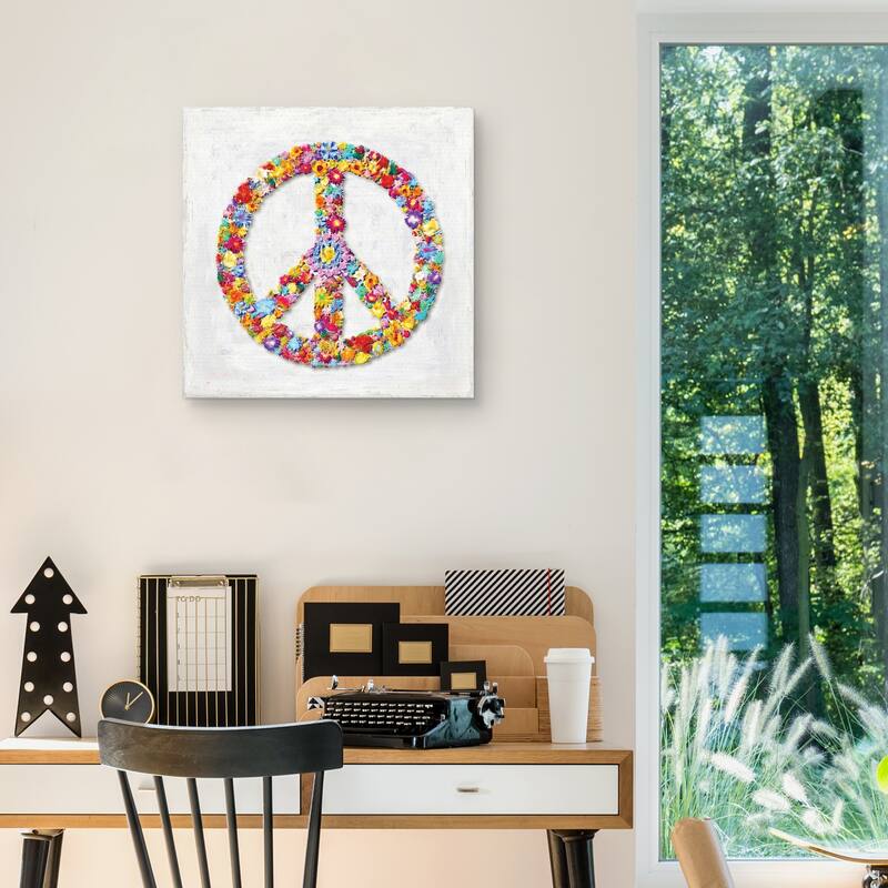 Peace Sign by Jamie MacDowell Canvas Art Print