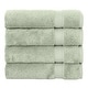 preview thumbnail 8 of 12, Authentic Hotel Spa Turkish Cotton Hand Towels (Set of 4) Green