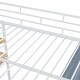 preview thumbnail 7 of 25, Full Size Loft Metal Bed with Desk,Shelves,Power Outlet,LED Light and Wardrobe