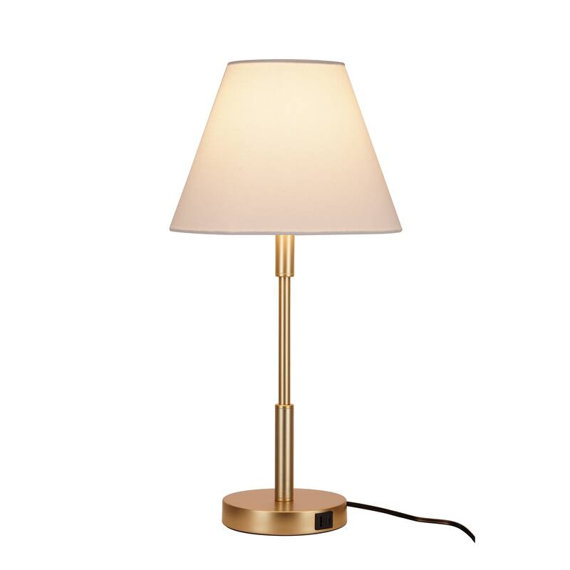 Kenroy Home Marlow Lamp with USB ports - Antique Brass - Set of 2