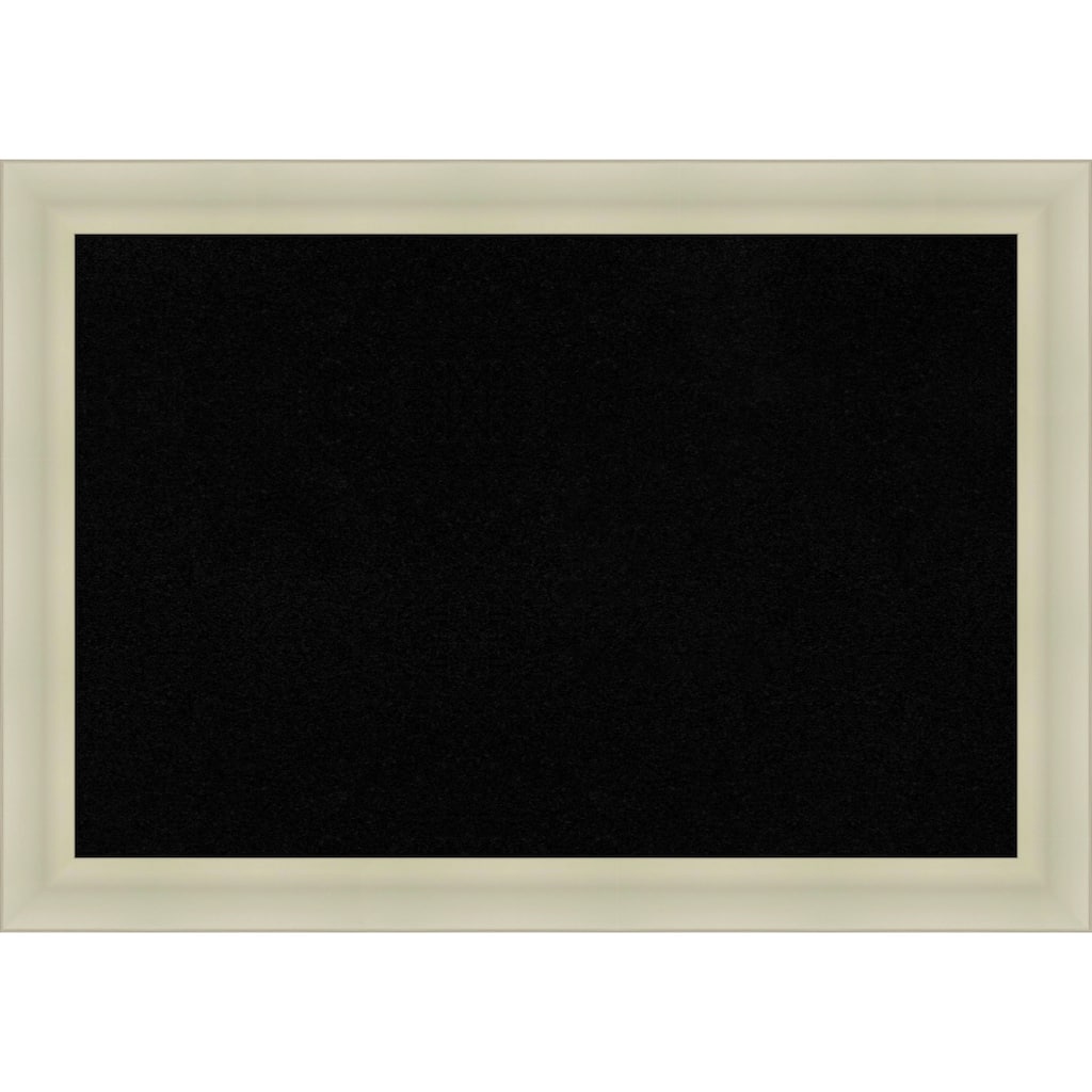 Oliver Warm Silver Wood Framed Cork Board - Bulletin Board, Organization Board, Pin Board