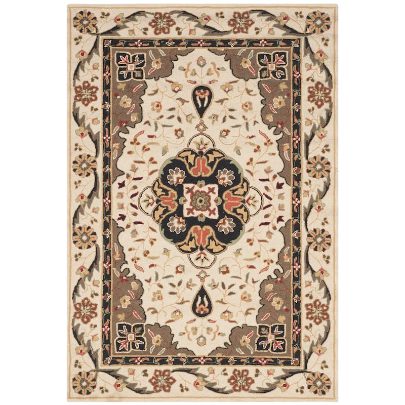 SAFAVIEH Handmade Easy Care Slavina Oriental Rug - 3' x 5' - Cream/Olive