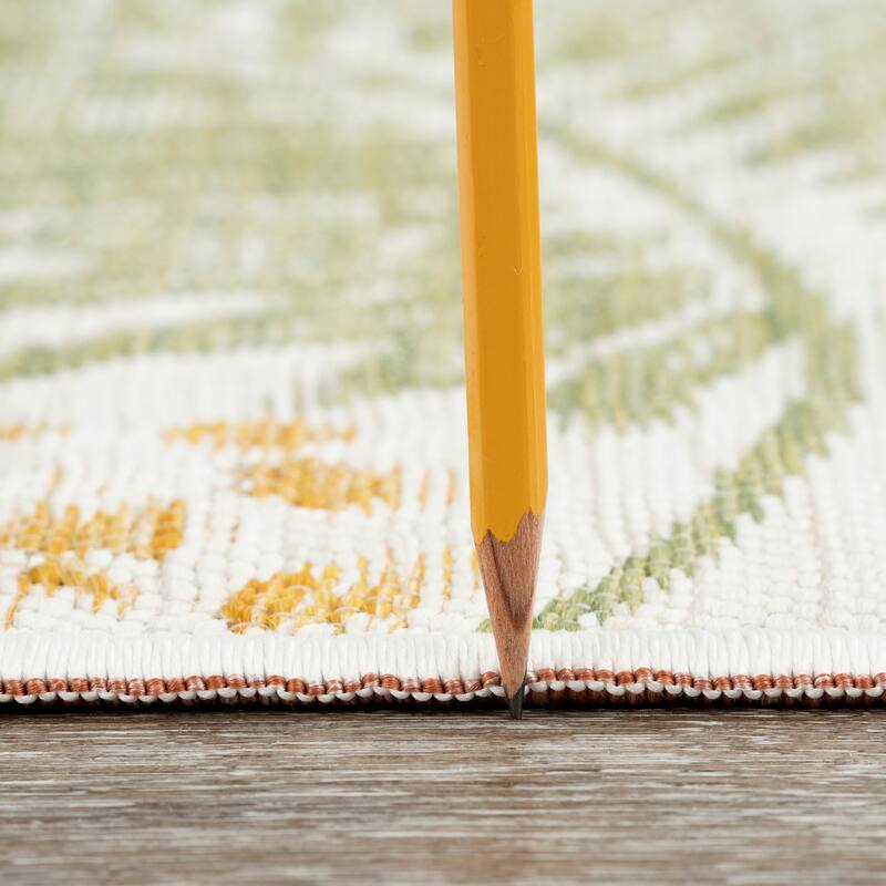 Alfresco Nautical & Coastal Floral & Botanical Reversible Indoor/Outdoor Area Rug