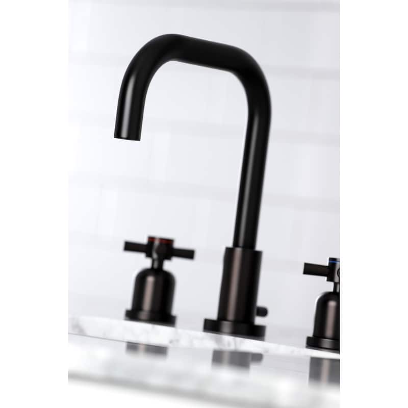 Concord Widespread Bathroom Faucet with Brass Pop-Up