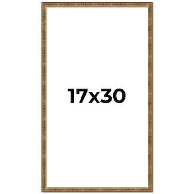 17x30 Frame Gold Picture Frame - Complete Modern Photo Frame Includes