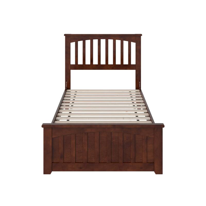 Becket Solid Wood Low Profile Platform Bed with Matching Footboard