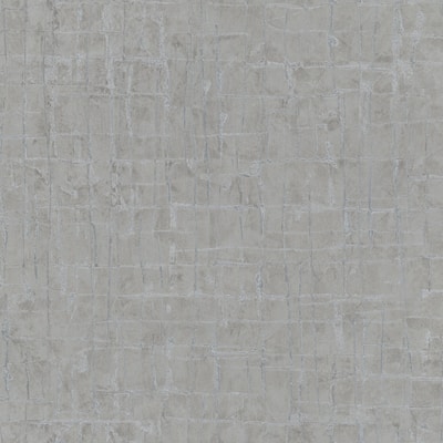 Galerie Wallcoverings Air Collection Metallic Stonework Effect Textured Wallpaper Roll - 33 feet long x 27.5 inches wide