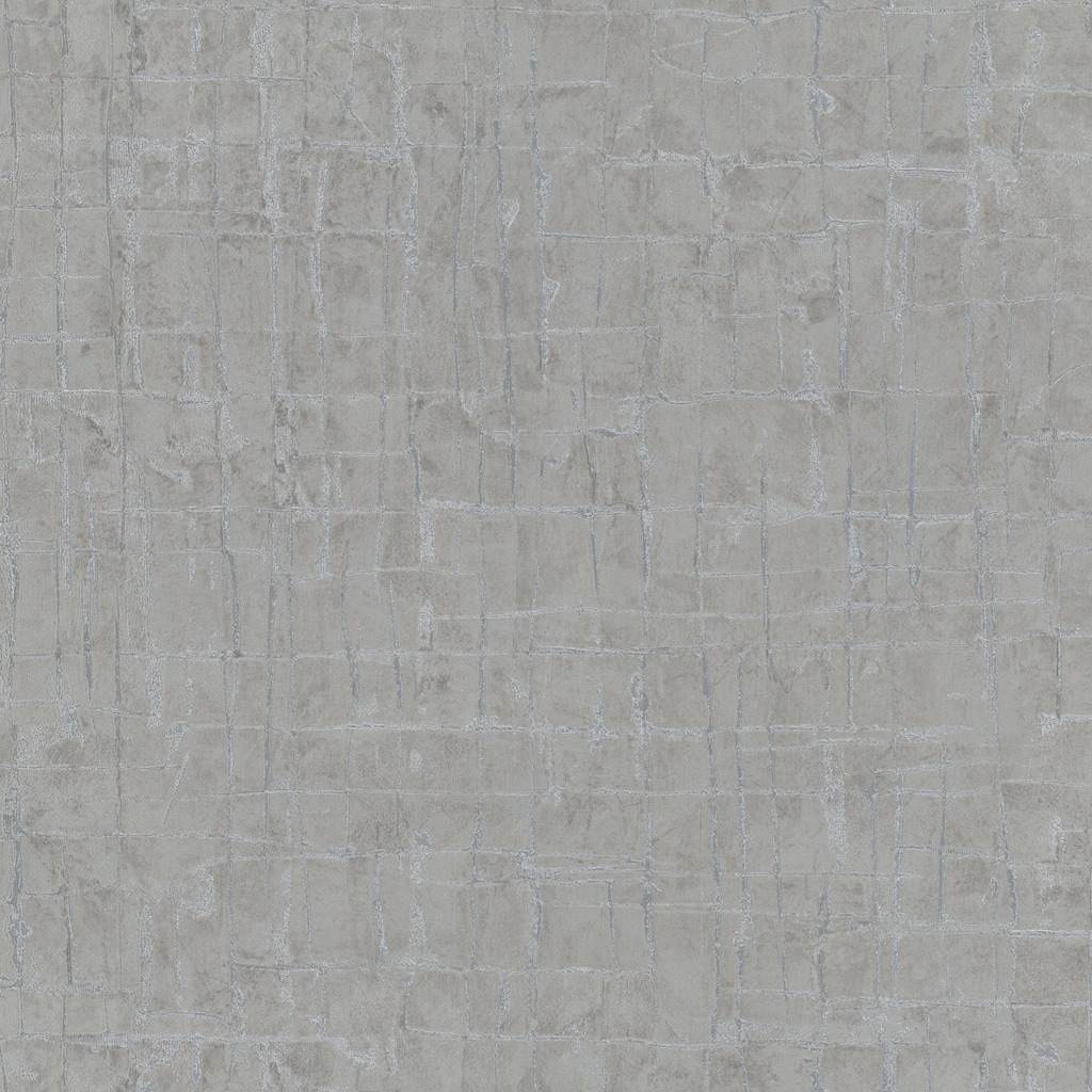 Galerie Wallcoverings Air Collection Metallic Stonework Effect Textured Wallpaper Roll - 33 feet long x 27.5 inches wide