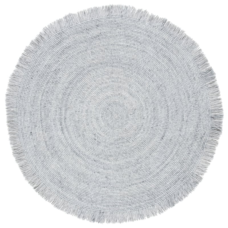 SAFAVIEH Handmade Braided Pelagia Fringe Round Rug
