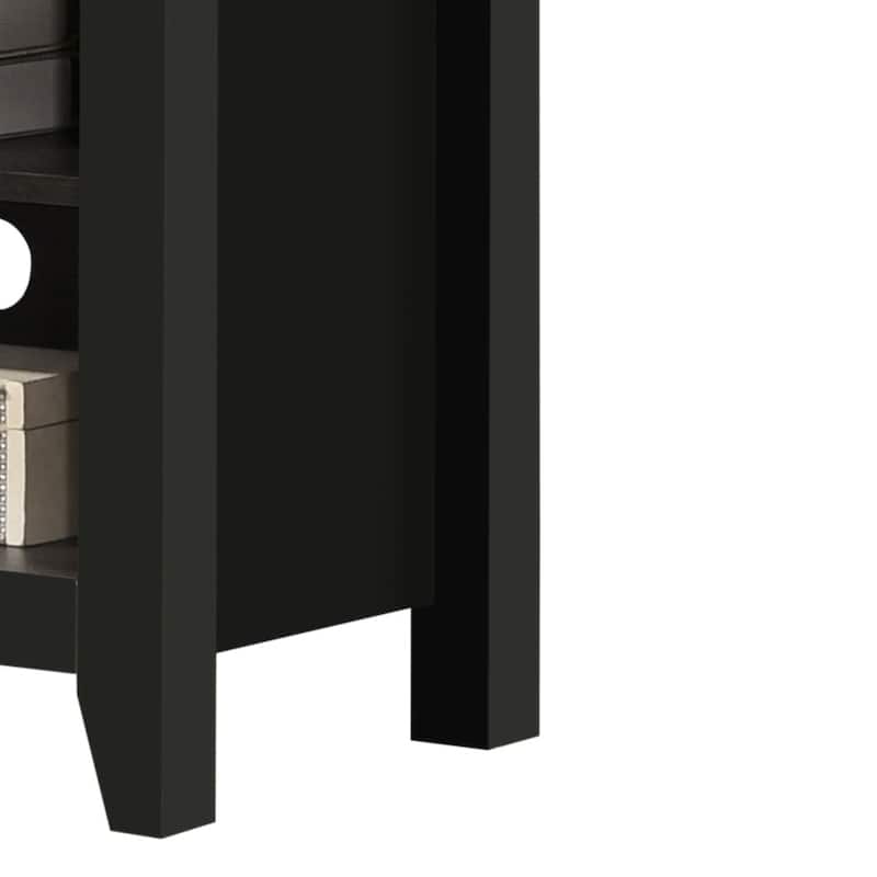 Modern Style 70"W TV Stand with Open Shelves and Cable Management
