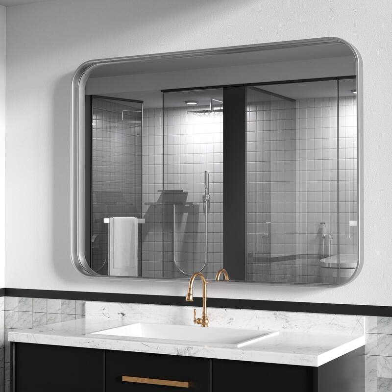 Modern Wall Mirrors Bathroom Mirrors Vanity Mirrors with Iron Framed for Multi Scenes(1 Piece)