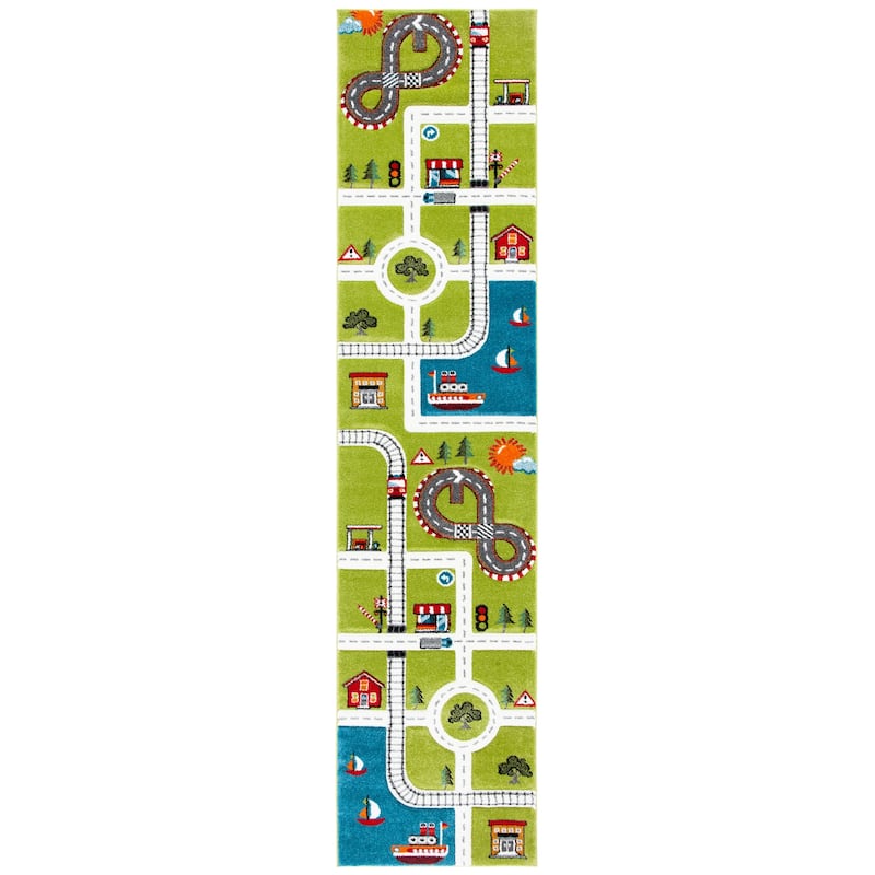 SAFAVIEH Carousel Kids Koika Neighborhood Road Rug